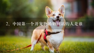 中国第一个开宠物婚姻网站的人是谁