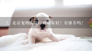 北京宠物医院口碑哪家好？有排名吗？