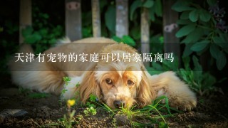 天津有宠物的家庭可以居家隔离吗